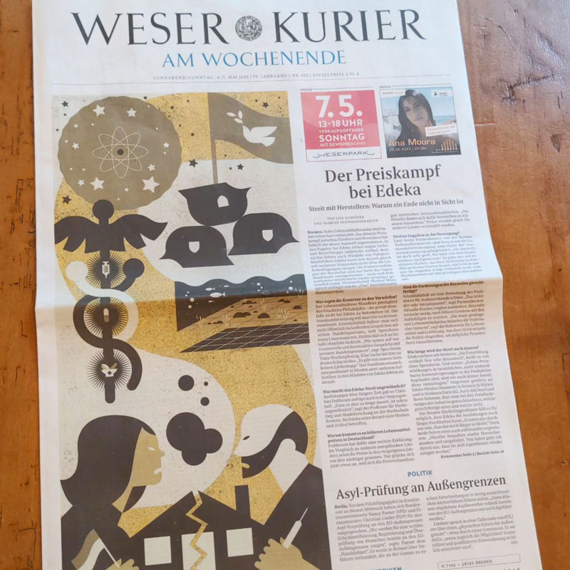 Weser Kurier Titelseite #06.05.23