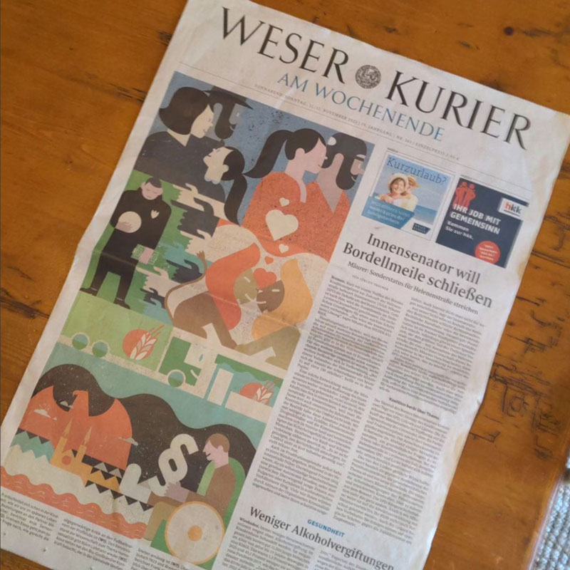 Weser Kurier Titelseite #11.11.23