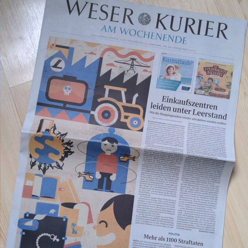 Weser Kurier Titelseite #21.10.23