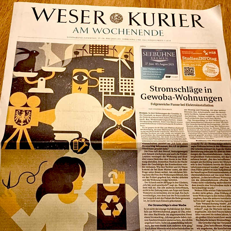 Weser Kurier Titelseite #17.05.2025